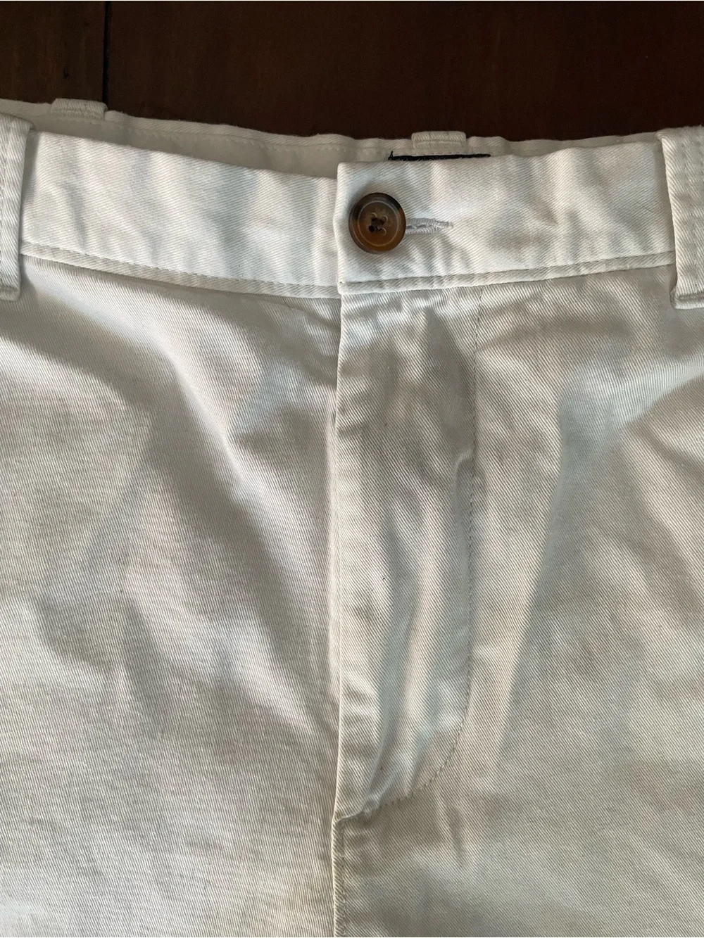 J. Crew Men's White Cotton Chino Shorts
